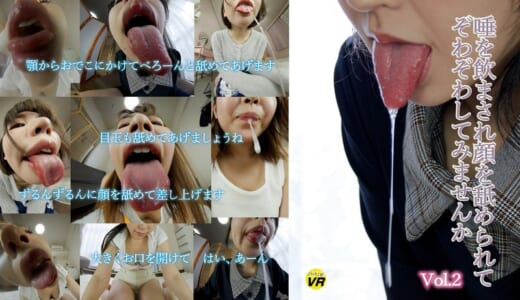 【VR】唾を飲まされ顔を舐められてぞわぞわしてみませんか Vol.2